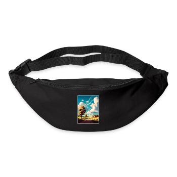 Skåne Schweden Vintage Reiseposter WPA Souvenir - Gürteltasche - Schwarz - Vorne