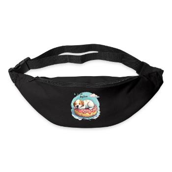Doughnut Dog Dreams Donut Hunde Träume - Gürteltasche - Schwarz - Vorne