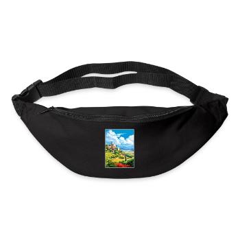 Provence Frankreich Vintage Reiseposter WPA Souvenir - Gürteltasche - Schwarz - Vorne
