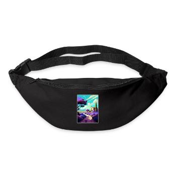 Provence Frankreich Vintage Reiseposter WPA Souvenir - Gürteltasche - Schwarz - Vorne