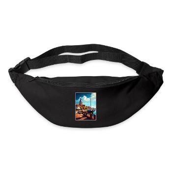 Ustka Poland Vintage Travel Poster WPA Souvenir - Bum bag - black - Front