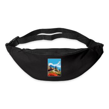 Orient Express Europa Deko Vintage Reiseposter - Gürteltasche - Schwarz - Vorne