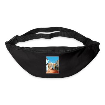 Albufeira Portugal Cascais Vintage Travel Poster - Bum bag - black - Front