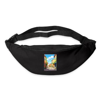 Aix En Provence France Affiche de voyage vintage WPA - Sac banane - noir - Devant