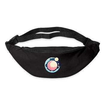 Moon Landscape Illustration - Bum bag - black - Front