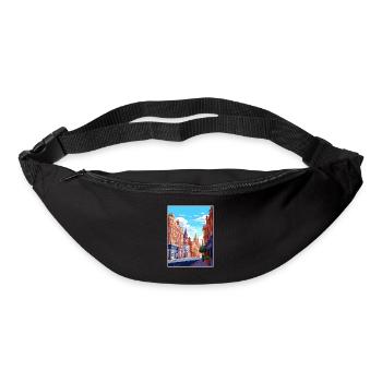Oxford Street London England Vintage Travel Poster - Bum bag - black - Front