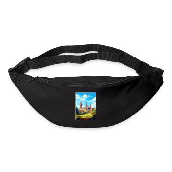 Santiago De Compostela Spain Vintage Travel Poster - Bum bag - black - Front