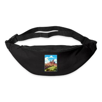 Salamanque Espagne Vintage voyage affiche WPA Souvenir - Sac banane - noir - Devant