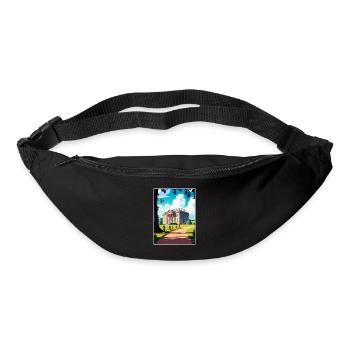 Attingham Park Dekoration Vintage Reiseposter - Gürteltasche - Schwarz - Vorne