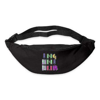 Career Engineer Job Success Earn Money Profession - Bum bag - black - Front