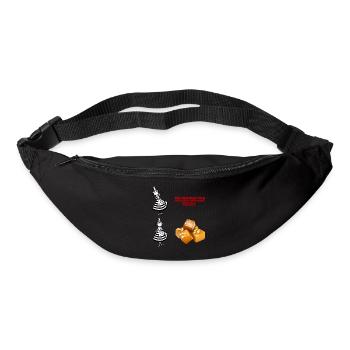 Humour from Brittany: Salted butter caramel - Bum bag - black - Front