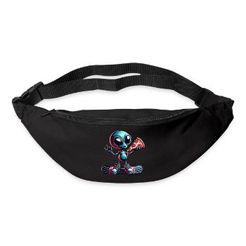 Alien Snowboarder: Pizza Action - Bum bag - black - Front