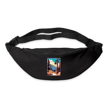 Angeles National Forest Kalifornien Reiseposter - Gürteltasche - Schwarz - Vorne