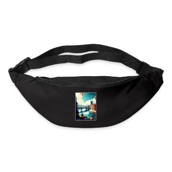 Exeter England Vintage Reiseposter WPA Souvenir - Gürteltasche - Schwarz - Vorne