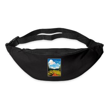Parc national de Fishlake Utah Vintage affiche de voyage - Sac banane - noir - Devant
