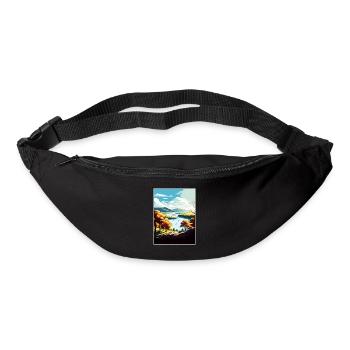 Hudson Valley New York State Vintage Reiseposter - Gürteltasche - Schwarz - Vorne