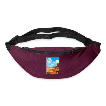 Canyonlands Nationalpark Vintage Reiseposter - Gürteltasche - Burgunderrot - Vorne