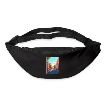 Philadelphia Pennsylvania Vintage Reiseposter - Gürteltasche - Schwarz - Vorne