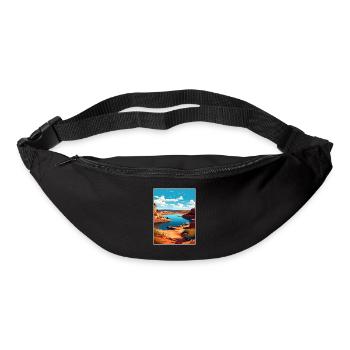 Possum Kingdom Lake Texas Vintage Travel Poster - Bum bag - black - Front