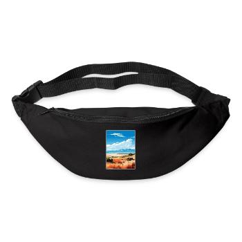Parc d’État d’Antelope Island Utah affiche de voyage - Sac banane - noir - Devant