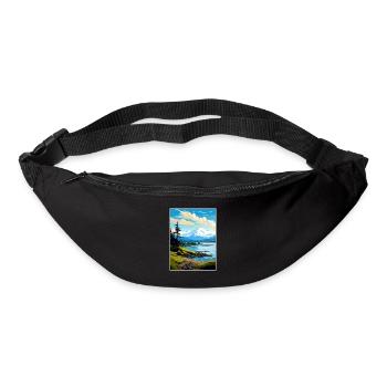 Kachemak Bay Alaska Vintage Reiseposter Souvenir - Gürteltasche - Schwarz - Vorne