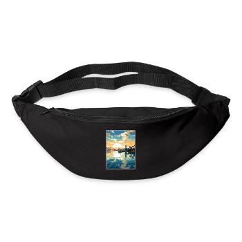Pearl Harbor Hawaii Vintage Reiseposter Souvenir - Gürteltasche - Schwarz - Vorne