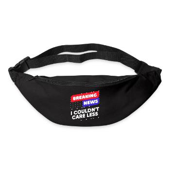 Anyway, cool saying, I don't care about attitude, relax - Bum bag - black - Front