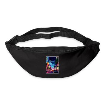 Las Vegas Nevada Vintage voyage affiche Souvenir - Sac banane - noir - Devant