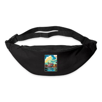 Melbourne Florida Vintage Reiseposter Souvenir - Gürteltasche - Schwarz - Vorne