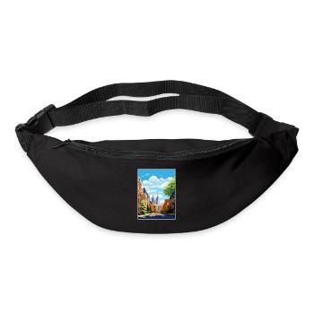 Montreal Canada Vintage Travel Poster WPA Souvenir - Bum bag - black - Front