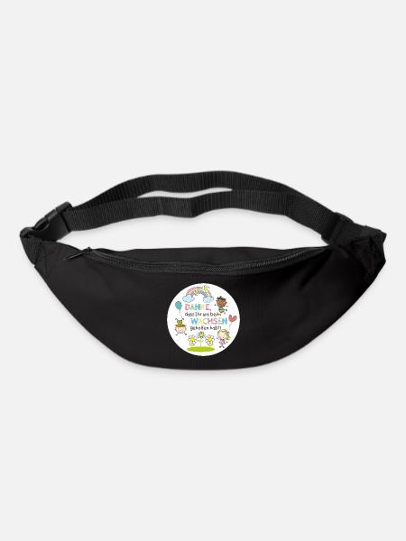 Danke fürs Wachsen – Kinderfreundliches Design - Gürteltasche - Schwarz