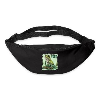 Yoga Frosch Entspannung Chillen Meditation - Gürteltasche - Schwarz - Vorne