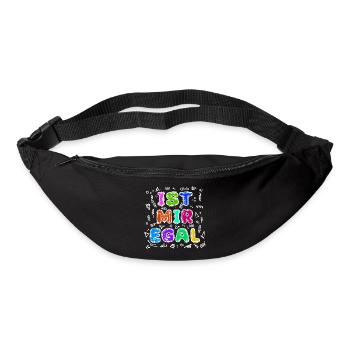 Je ne me soucie pas de la déclaration de détente, de l’attitude indifférente - Sac banane - noir - Devant