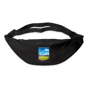 Melbourne Cricket Ground Vintage voyage affiche WPA - Sac banane - noir - Devant