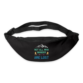 Not All Who Wander All Lost - Bum bag - black - Front