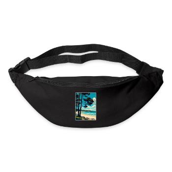 Manly Beach Australien Vintage Reiseposter WPA - Gürteltasche - Schwarz - Vorne