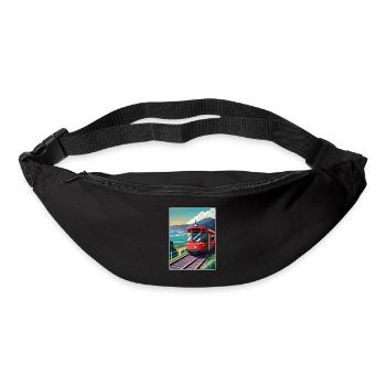 Wellington Nouvelle-Zélande Vintage voyage affiche WPA - Sac banane - noir - Devant
