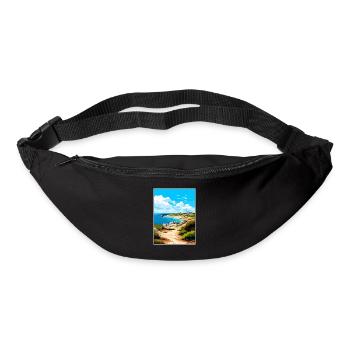 Rottnest Island Australia Deco Travel Poster - Bum bag - black - Front