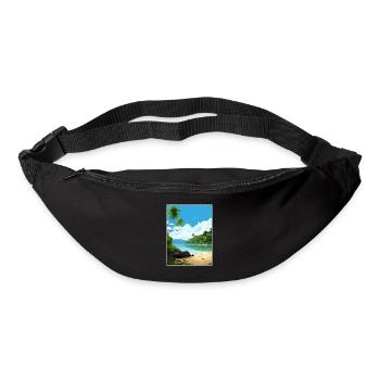 Parc national de l’île Cocos Costa Rica Souvenir - Sac banane - noir - Devant