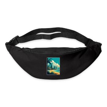 Gold Coast Australien Vintage Reiseposter WPA Kunst - Gürteltasche - Schwarz - Vorne