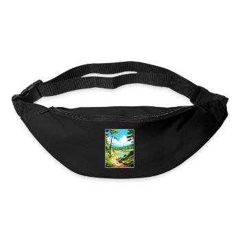 Parque Nacional Los Arrayanes Reiseposter - Gürteltasche - Schwarz - Vorne