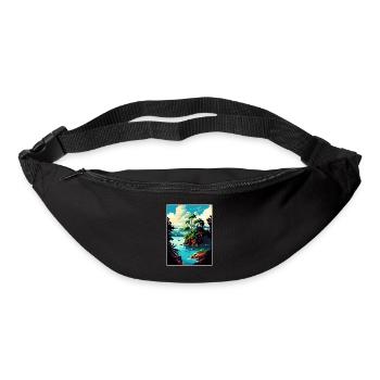 Jamaica Caribbean Vintage Travel Poster Souvenir - Bum bag - black - Front
