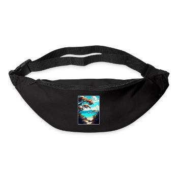 Long Island Caribbean Vintage Travel Poster WPA - Bum bag - black - Front