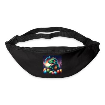 Dinosaur Red Eyes Easter - Bum bag - black - Front