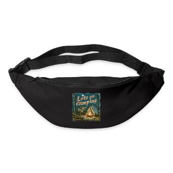 Lets Go Camping Wildschwein Abenteuer - Gürteltasche - Schwarz - Vorne