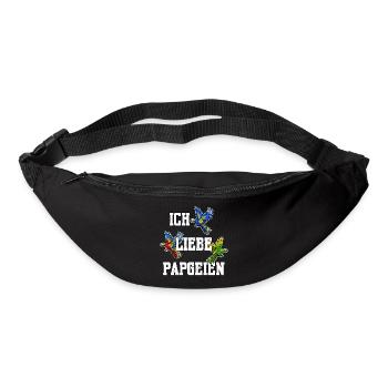 Perroquet Bird Lover Animal Birds Déclaration - Sac banane - noir - Devant
