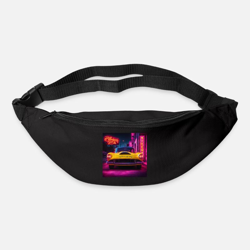 Eclats Rétro - Sac banane - noir