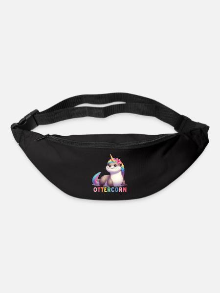 Otter Einhorn - Gürteltasche - Schwarz