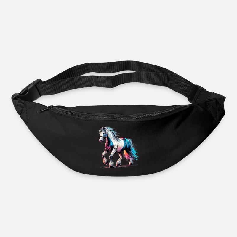 Cheval - Sac banane - noir