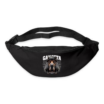 Bloodhound Gangsta Gangster Dog Gift - Bum bag - black - Front